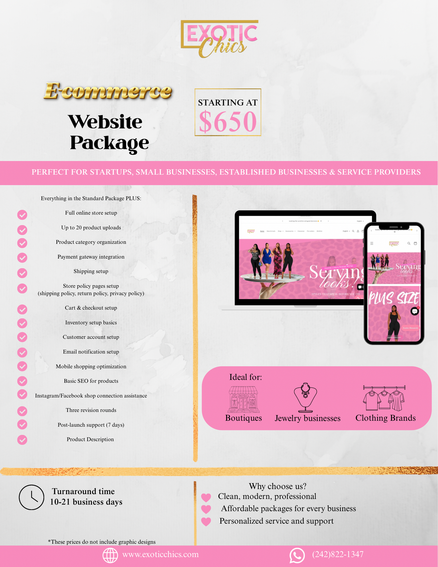E-commerce Website Setup Package