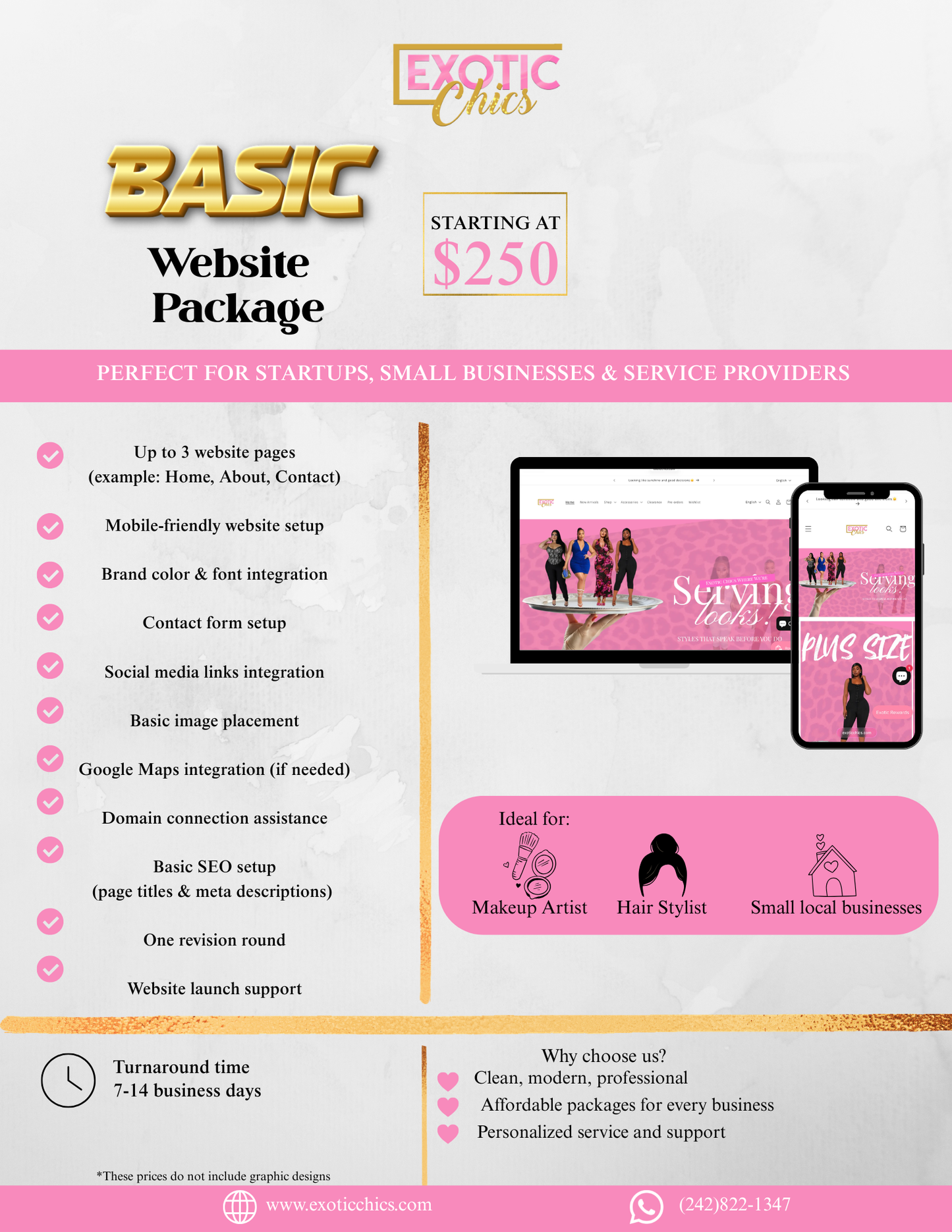 Basic Website Setup Package