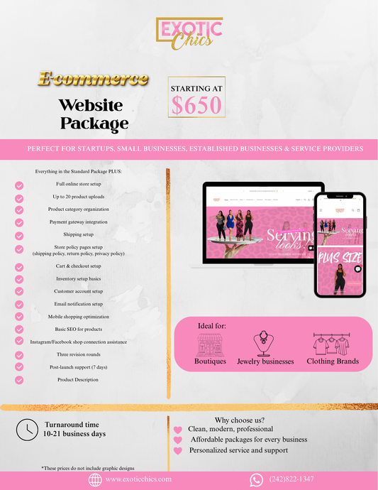 E-commerce Website Setup Package