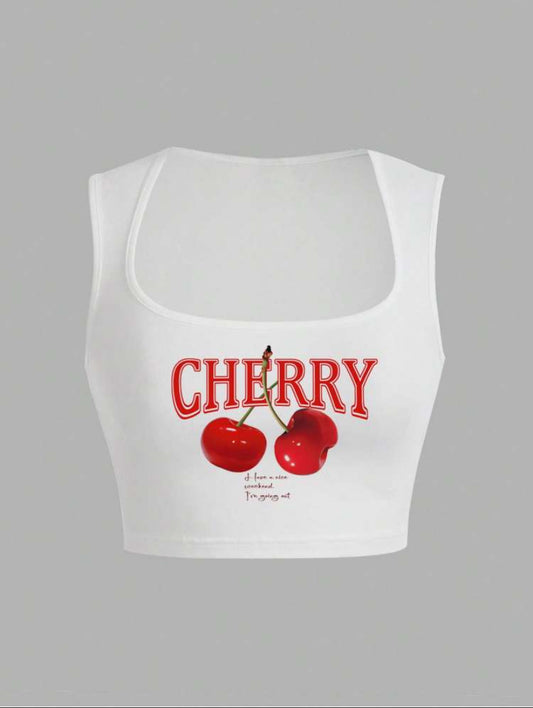 Cherry Girl Crop Top