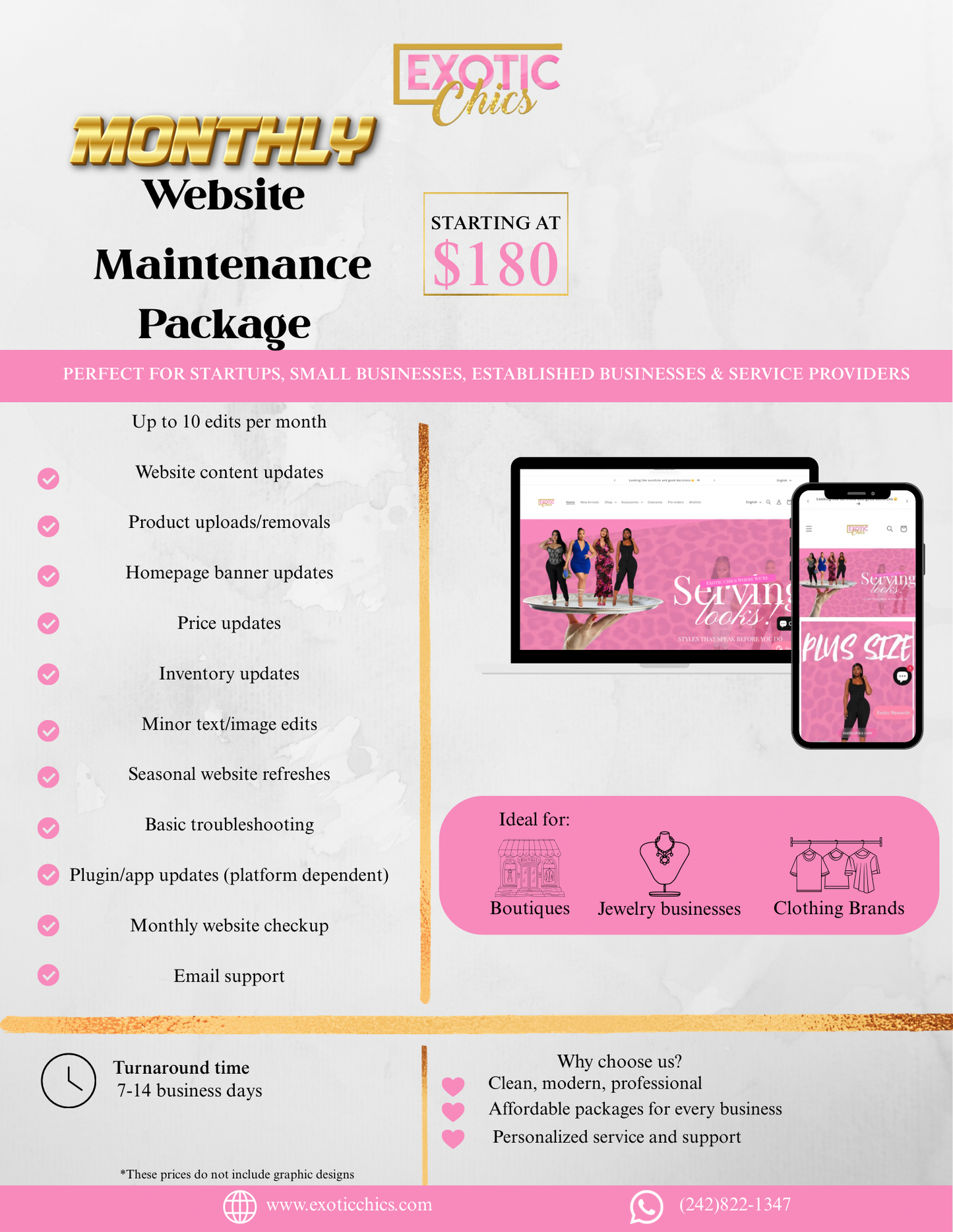 Monthly Website Maintenance Package